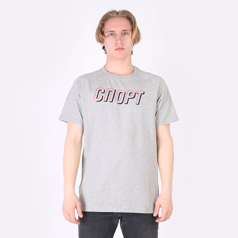 Мужская футболка Запорожец heritage Спорт 2 (Sport 2-grey/mlng)  - цена, описание, фото 1